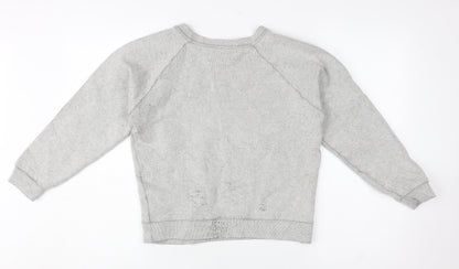 Womens UK Size XS 5 Preview Grey Pullover Sweatshirt