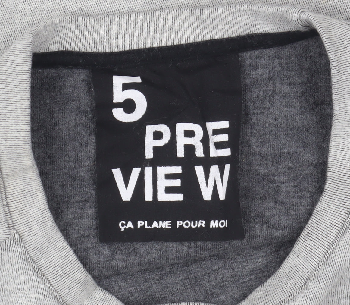 Womens UK Size XS 5 Preview Grey Pullover Sweatshirt