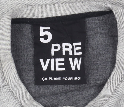 Womens UK Size XS 5 Preview Grey Pullover Sweatshirt