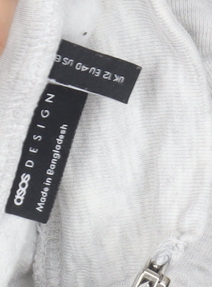Womens UK Size 12 ASOS DESIGN Grey Pullover Sweatshirt