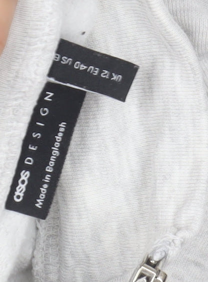 Womens UK Size 12 ASOS DESIGN Grey Pullover Sweatshirt