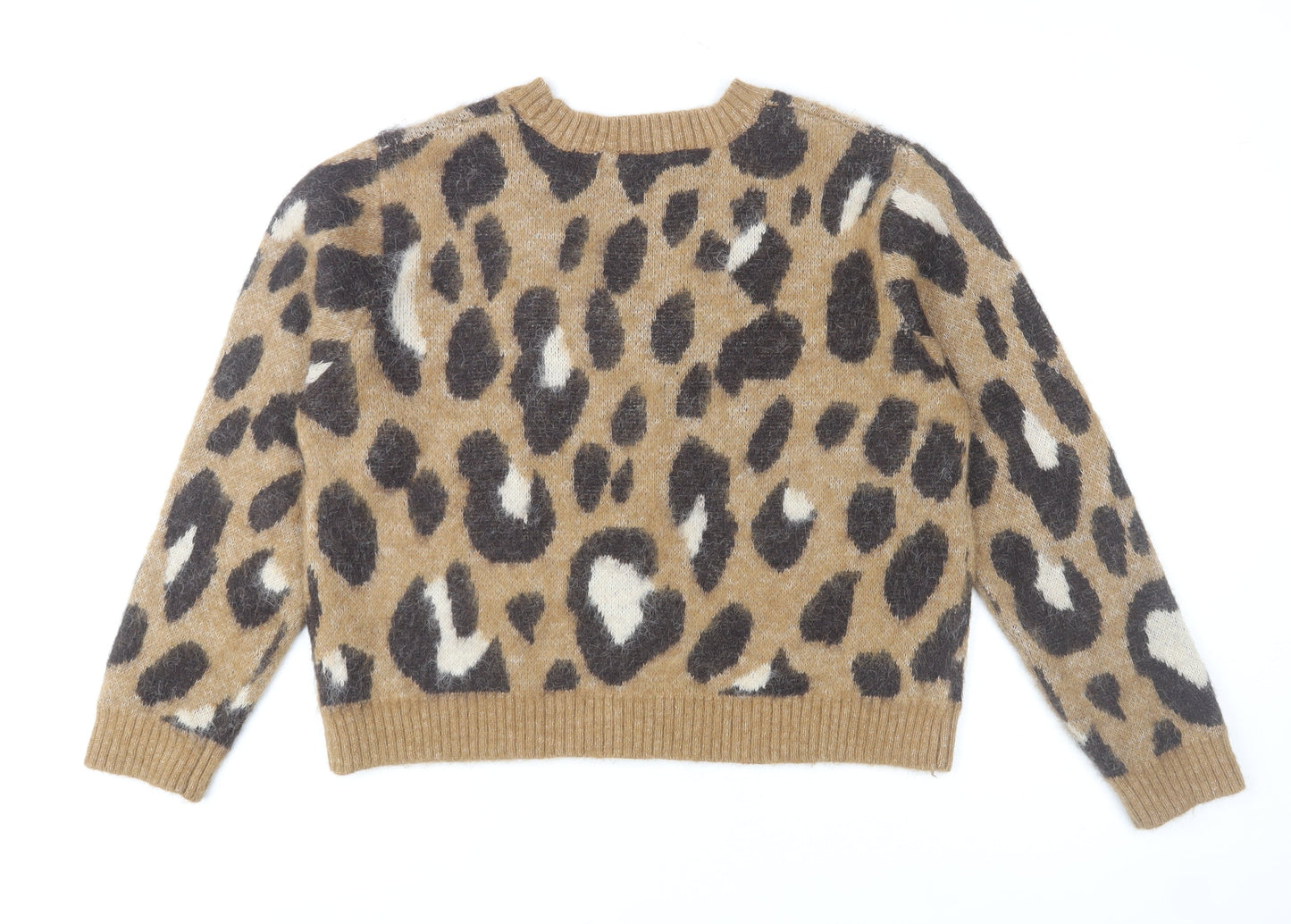 Primark Womens Brown Leopard Print Cardigan M