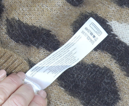 Primark Womens Brown Leopard Print Cardigan M