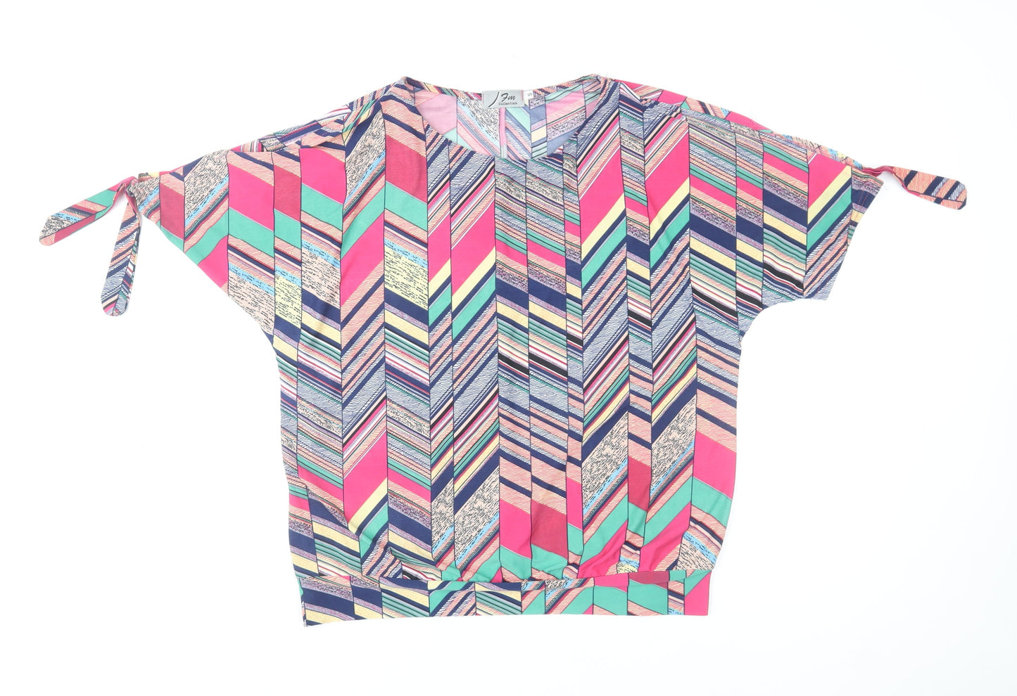 Womens UK Size S Fun Collection Multicoloured Tunic Blouse