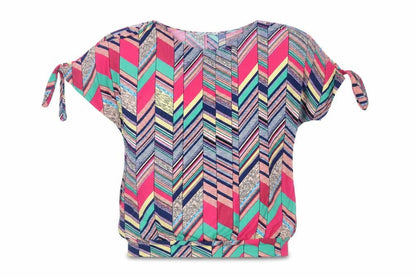Womens UK Size S Fun Collection Multicoloured Tunic Blouse