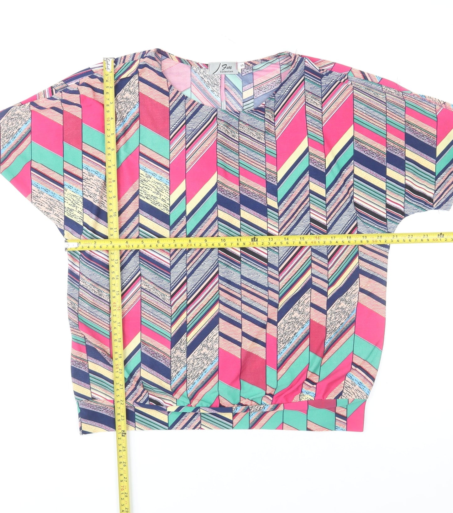 Womens UK Size S Fun Collection Multicoloured Tunic Blouse