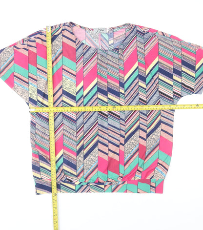 Womens UK Size S Fun Collection Multicoloured Tunic Blouse