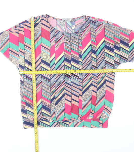 Womens UK Size S Fun Collection Multicoloured Tunic Blouse