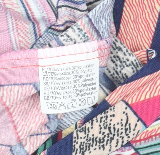 Womens UK Size S Fun Collection Multicoloured Tunic Blouse