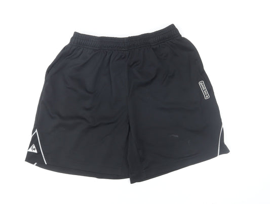 Le Coq Sportif Men's Black Athletic Shorts M Quick Dry Sportswear