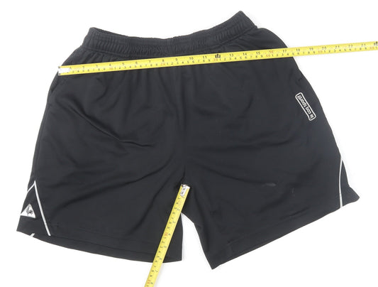 Le Coq Sportif Men's Black Athletic Shorts M Quick Dry Sportswear