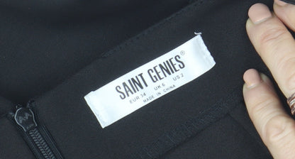 Womens UK Size 6 Saint Genies Straight & Pencil Jersey Skirt
