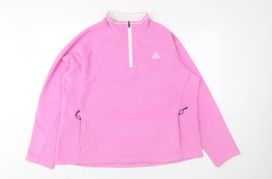 Craghoppers Women’s Pink Fleece 1/4 Zip Pullover UK 20