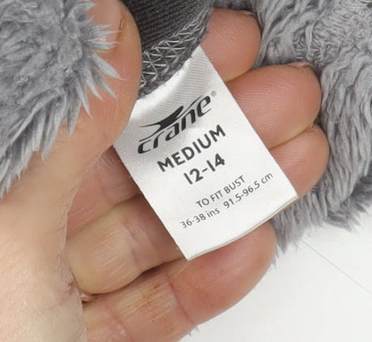 Crane Women’s Grey Hooded Full Zip Fleece Jacket Size 12