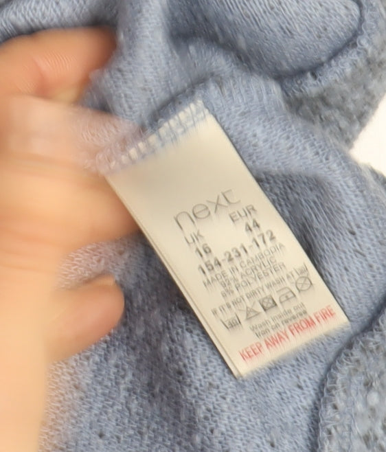 Womens UK Size 16 NEXT Blue Pullover Sweatshirt