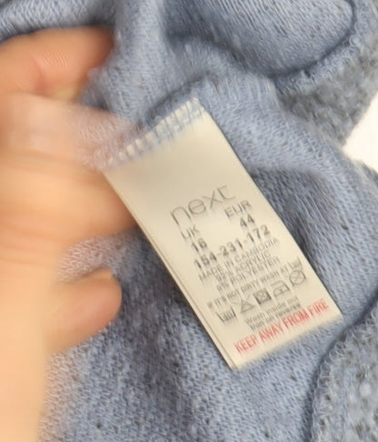 Womens UK Size 16 NEXT Blue Pullover Sweatshirt