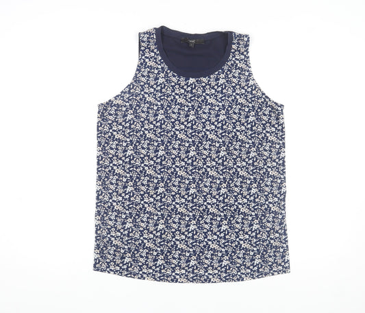 Womens UK Size 8 NEXT Blue Basic Tank