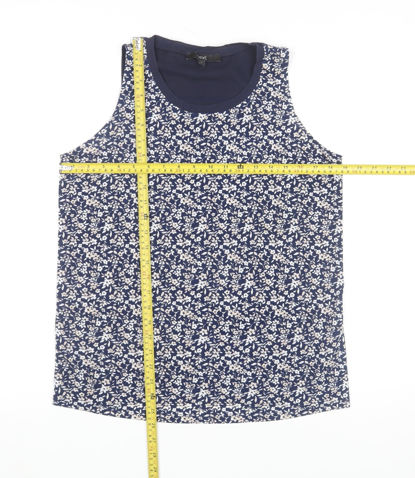 Womens UK Size 8 NEXT Blue Basic Tank