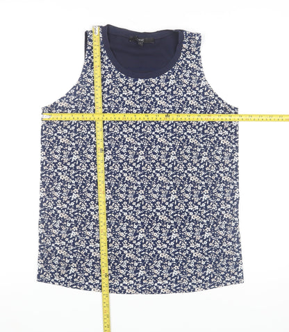 Womens UK Size 8 NEXT Blue Basic Tank