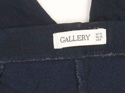 Womens UK Size 10 Gallery Slim Fit Business Casual Workwear Blue Trousers