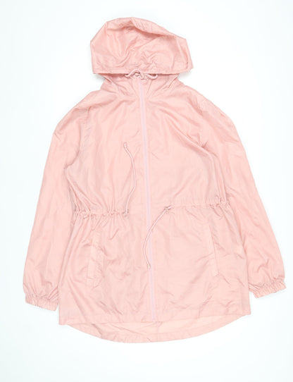 Primark Women’s Pink Lightweight Hooded Rain Coat Jacket Size S