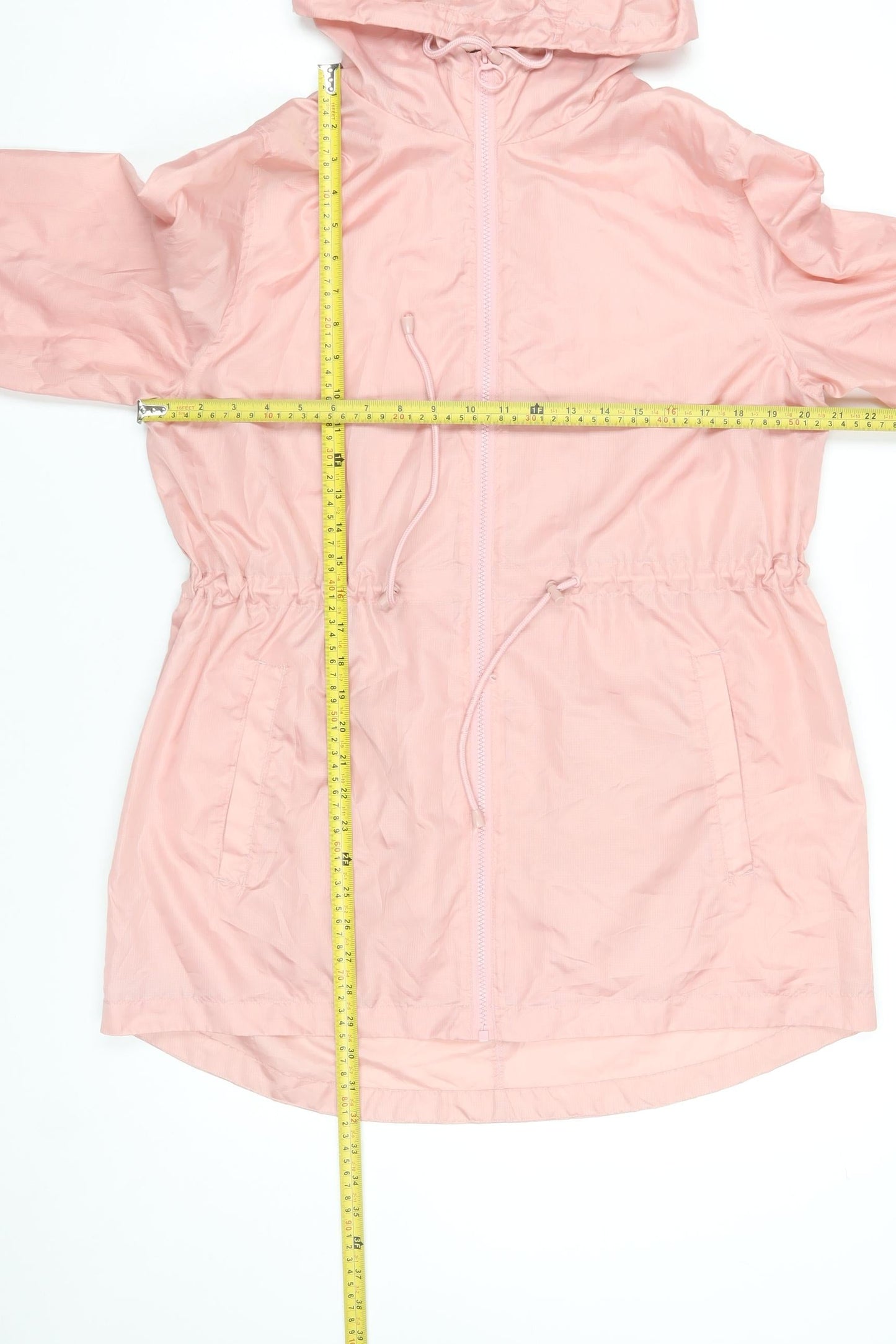 Primark Women’s Pink Lightweight Hooded Rain Coat Jacket Size S