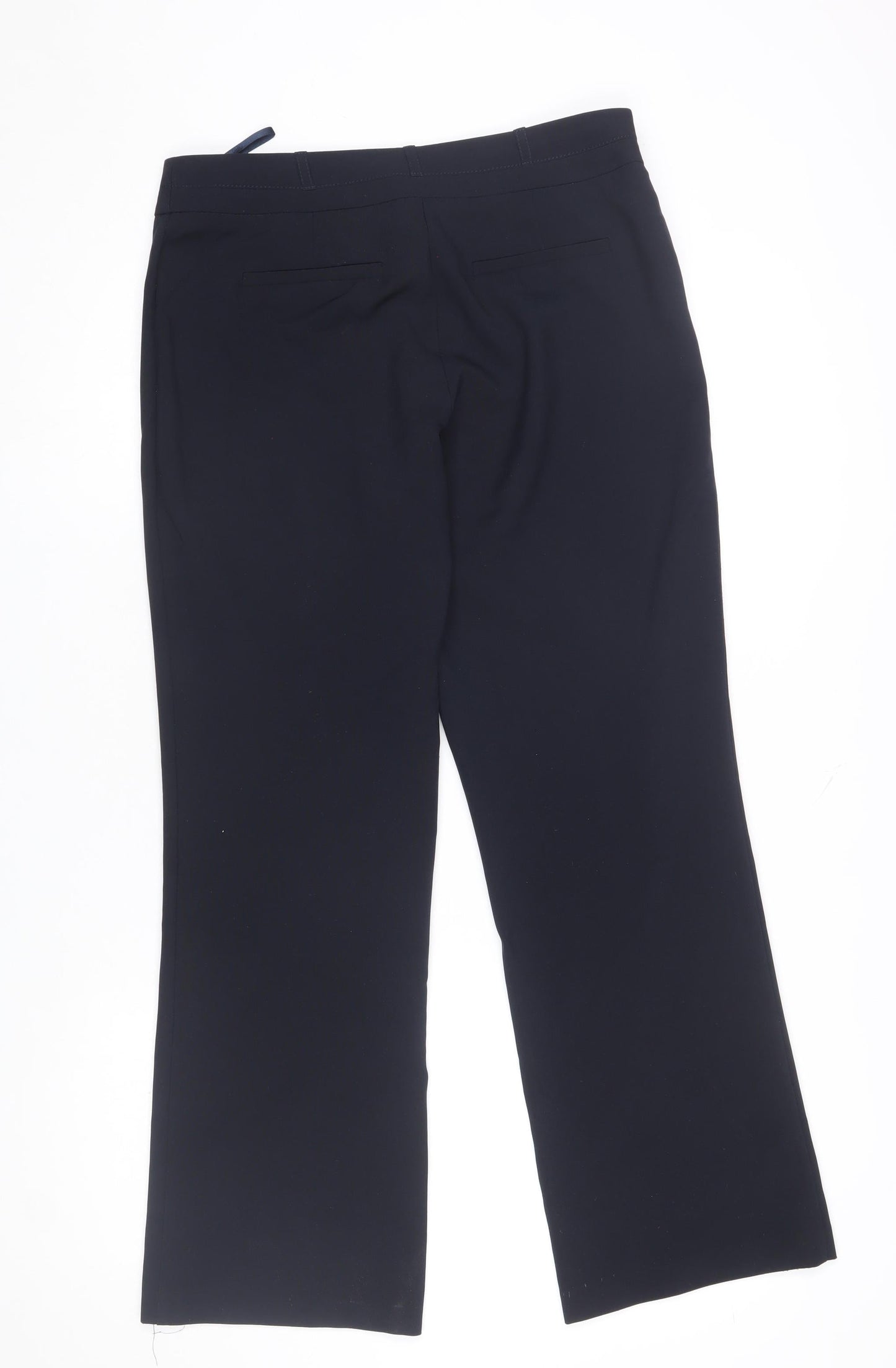 Womens UK Size 10 Dunnes Regular Fit Dress Pants Black Trousers
