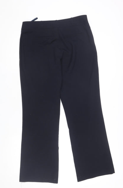 Womens UK Size 10 Dunnes Regular Fit Dress Pants Black Trousers