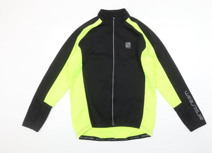 Altura Men's Black & Neon Yellow Cycling Track Jacket Size L