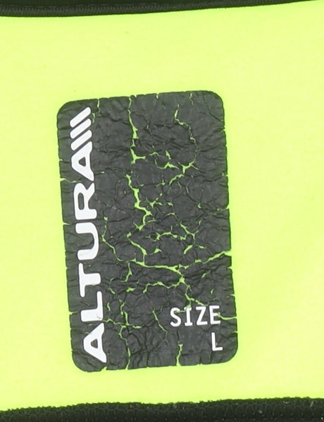 Altura Men's Black & Neon Yellow Cycling Track Jacket Size L