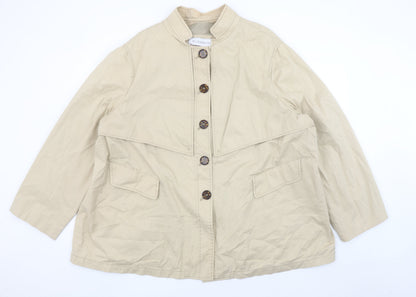 Womens UK Size XL Elisabeth Beige Basic Jacket