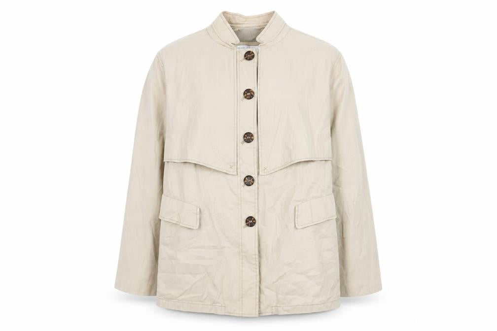 Womens UK Size XL Elisabeth Beige Basic Jacket