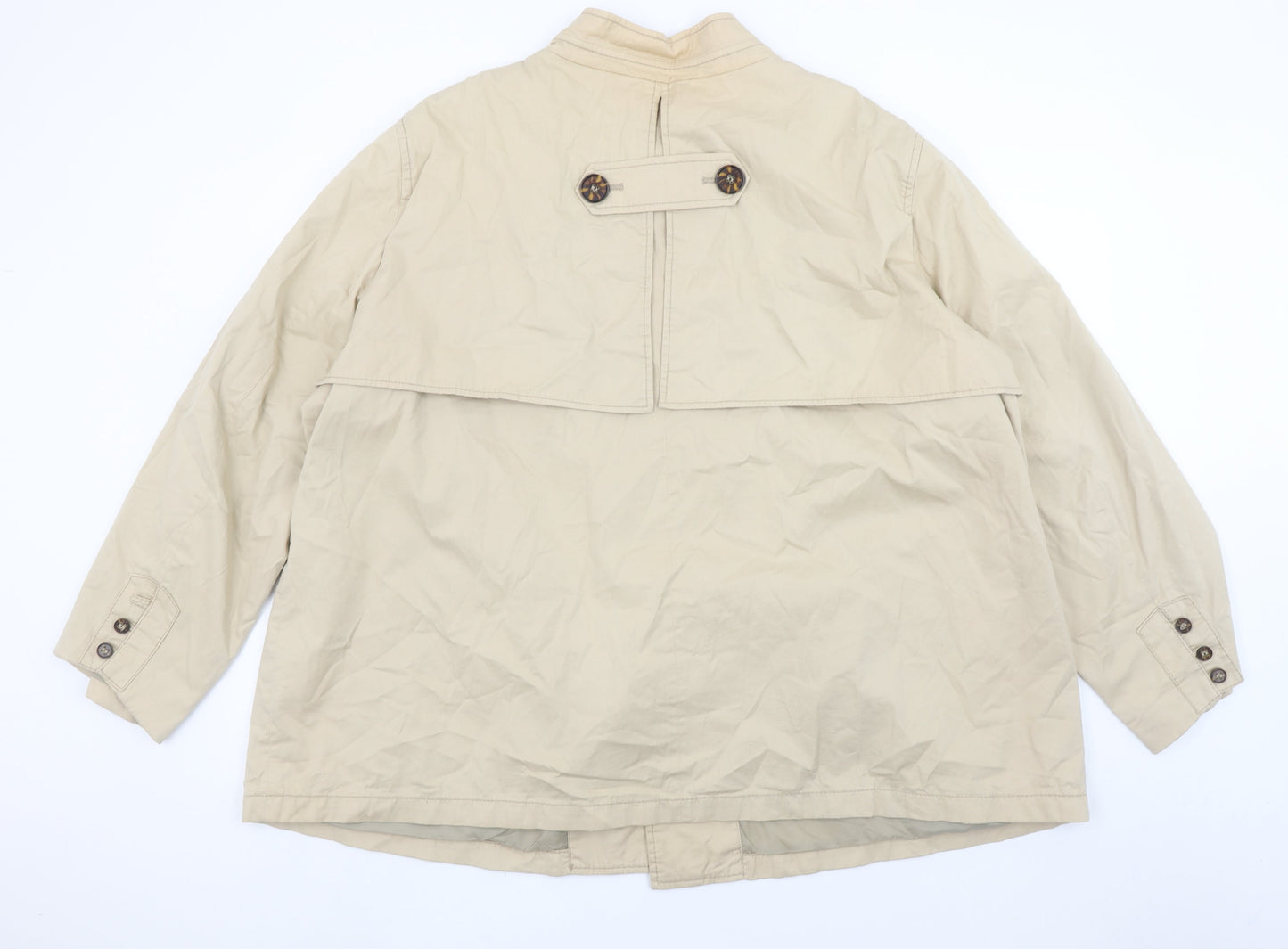 Womens UK Size XL Elisabeth Beige Basic Jacket