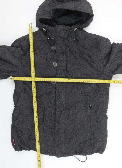 Unisex Adults UK Size L Betty Rides Grey Puffer Jacket