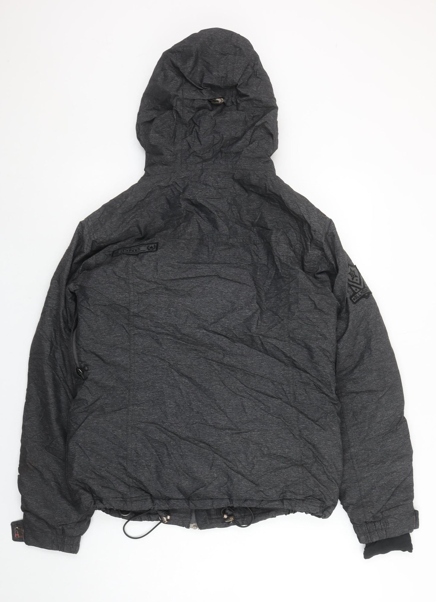 Unisex Adults UK Size L Betty Rides Grey Puffer Jacket