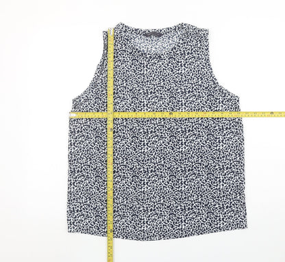 Womens UK Size 14 Marks and Spencer Blue Basic Tank