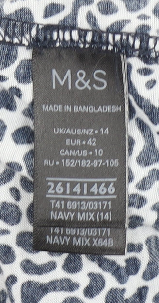 Womens UK Size 14 Marks and Spencer Blue Basic Tank
