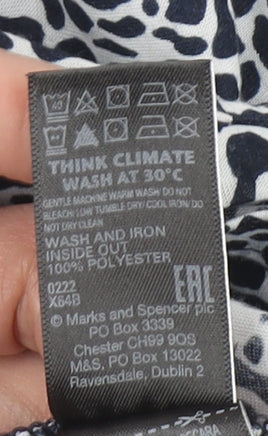 Womens UK Size 14 Marks and Spencer Blue Basic Tank