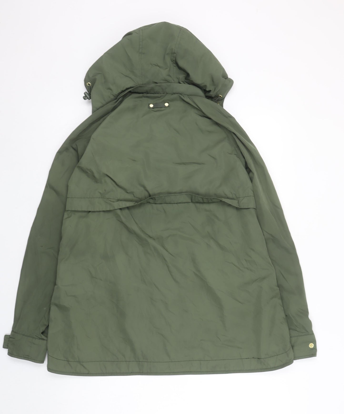 Joules Womens Green Hooded Parka Jacket Size 6 Polyester