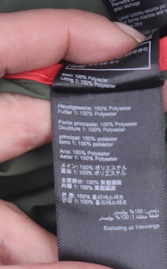 Joules Womens Green Hooded Parka Jacket Size 6 Polyester