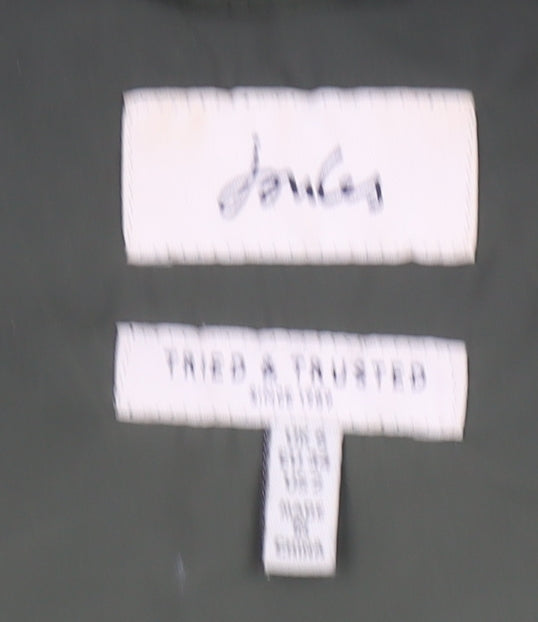 Joules Womens Green Hooded Parka Jacket Size 6 Polyester