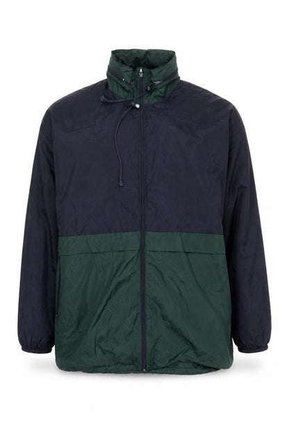 Mens UK Size XL New Territories Green Windbreaker Coat
