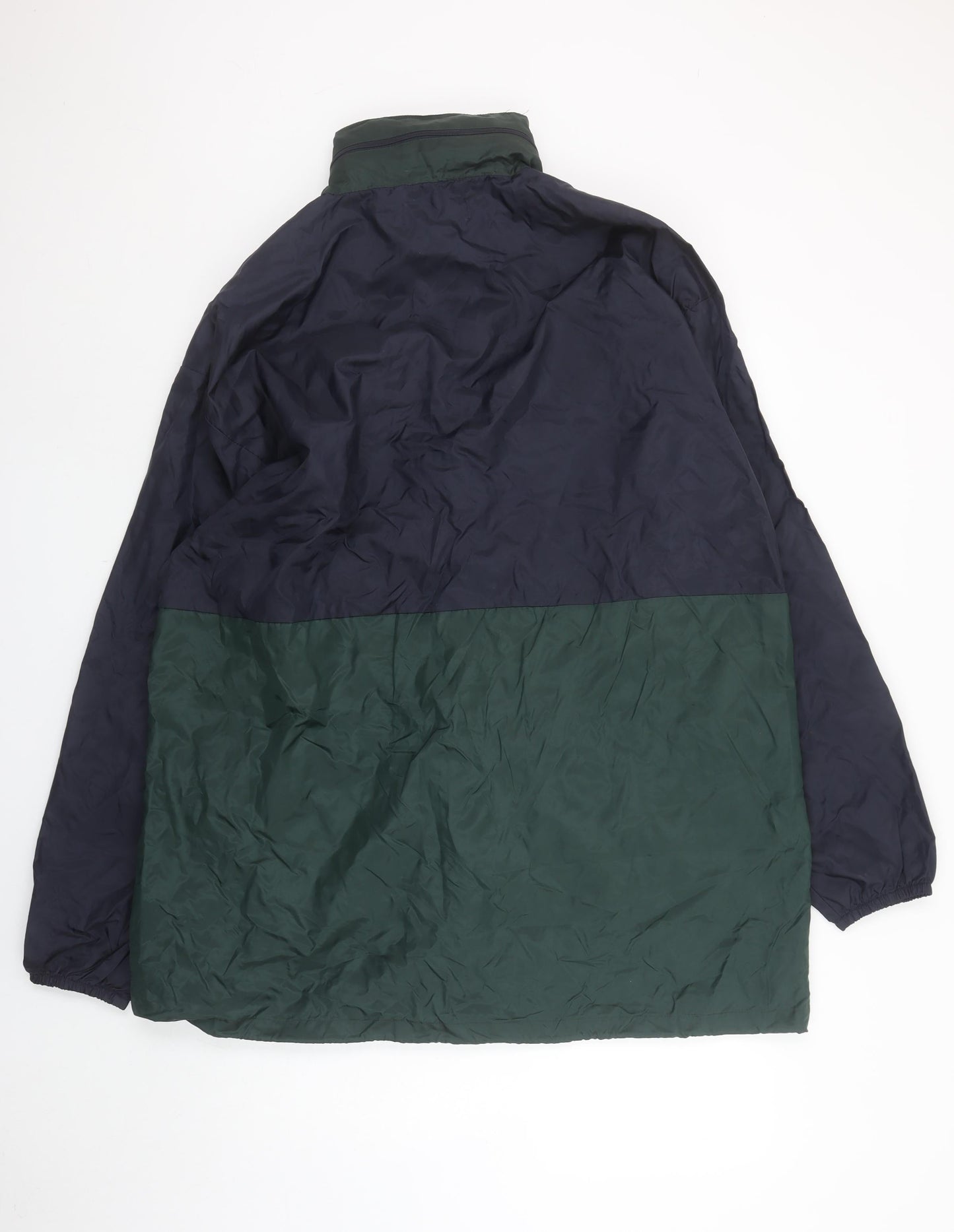 Mens UK Size XL New Territories Green Windbreaker Coat
