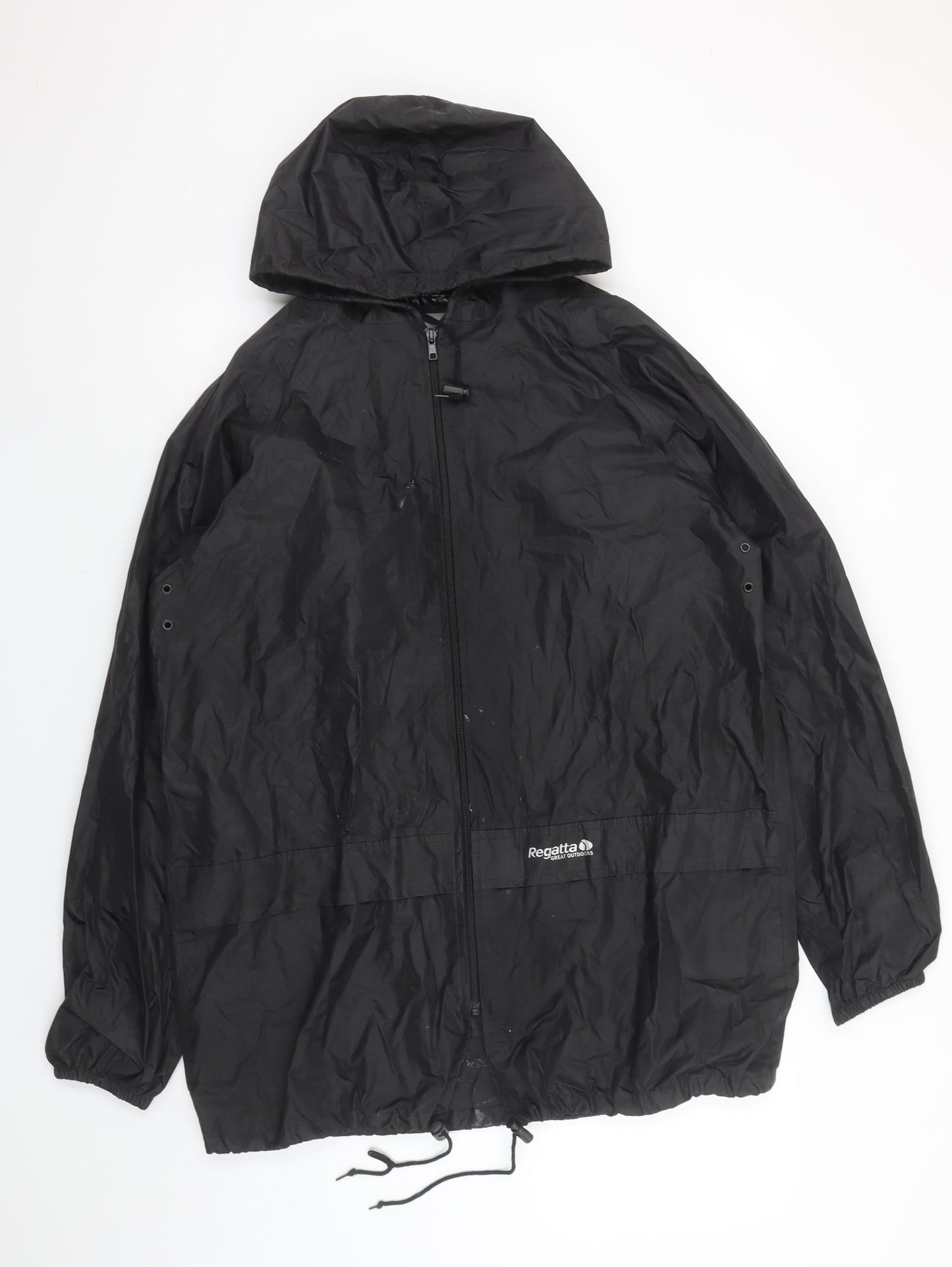 Mens UK Size M Regatta Black Rain Coat