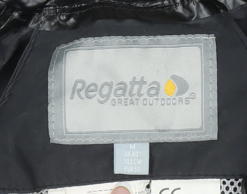 Mens UK Size M Regatta Black Rain Coat
