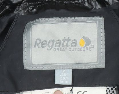 Mens UK Size M Regatta Black Rain Coat