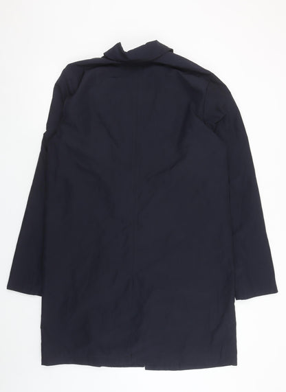 ASOS Men's Blue Mid-Length Rain Coat Size M 38in Polyester Lined