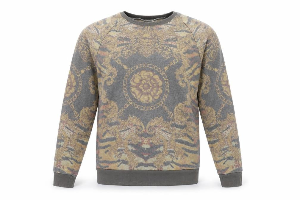 Mens UK Size M Topman Grey Pullover Sweatshirt