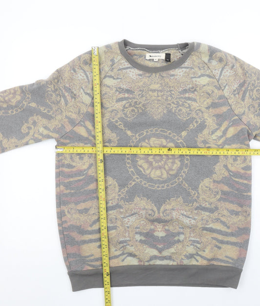 Mens UK Size M Topman Grey Pullover Sweatshirt