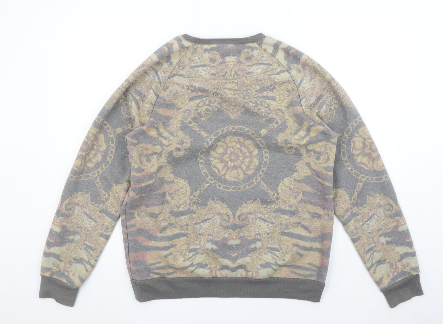Mens UK Size M Topman Grey Pullover Sweatshirt